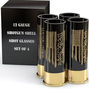 We The People 12-Gauge Shotglass Set of 4
